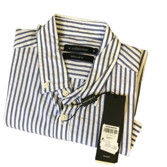 NWT Woolworths W Collection Button Down Shirt Sz M - Picture 1 of 5
